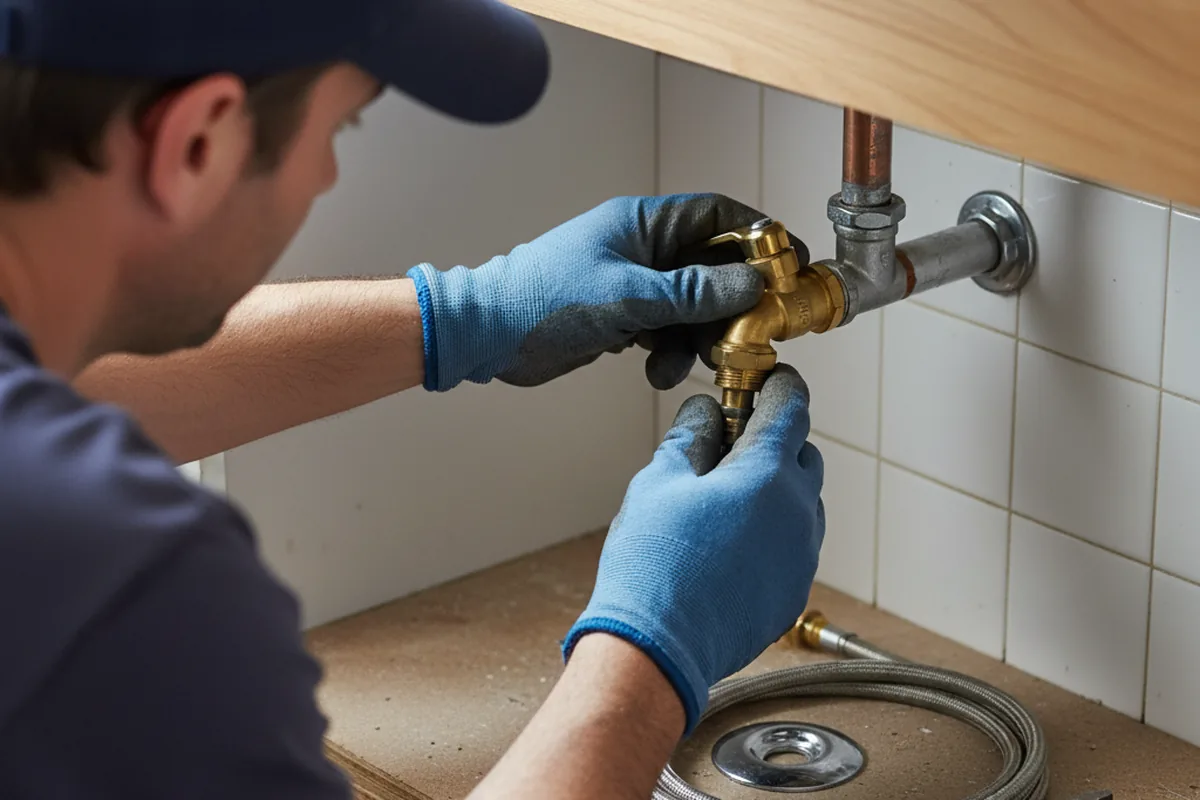 Shutoff valve and fitting work during Repiping in Metter